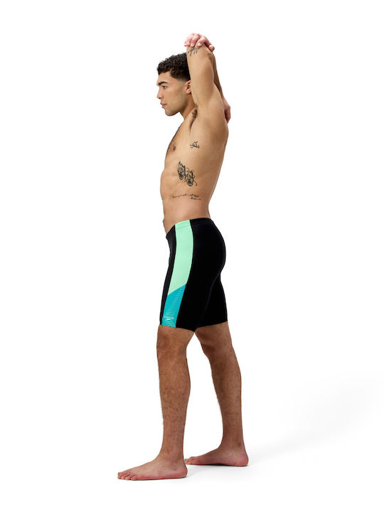 Speedo Dive Panel Αγωνιστικό Jammer Μαγιό Μαύρο