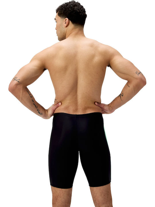 Speedo Dive Panel 00301018953 Renn-Jammer Badeanzug Schwimmen Schwarz