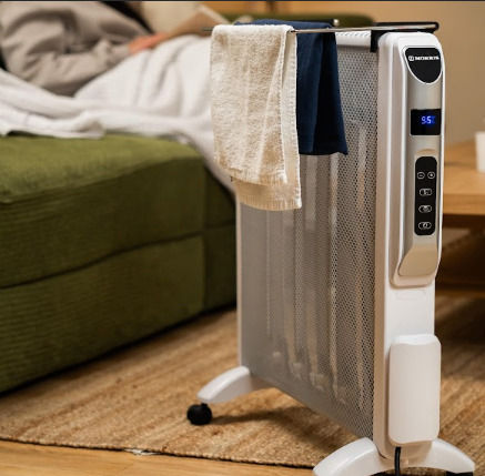 Morris Floor Convector Heater 2500W Mica with Electronic Thermostat 66.5x64.5cm White
