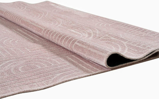 Polcarpet Sina Teppich Rechteckig Synthetisch,Polyester/Cotton/Leather Pink