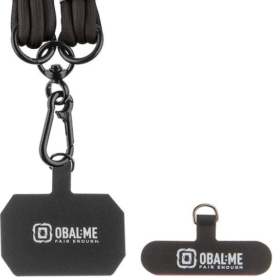Obal:me Necktag Trio Frânghie Telefon Mobil Negru