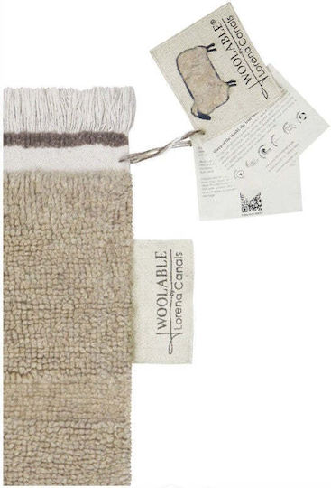 Lorena Canals Woolable Steppe Rug Rectangular Sheep Beige