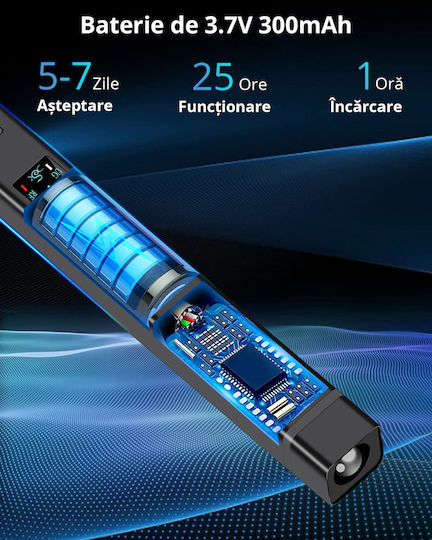 Invincio Cameră de Supraveghere cu Microfon Detector Portabil 12 Niveluri de Detecție Indicator Sonor Led Detectează Localizatoare Gps Gsm Înregistratoare Voci Alte Surse Ascunse Frecvențe 100 Micro Hz-8 Ghz Negru