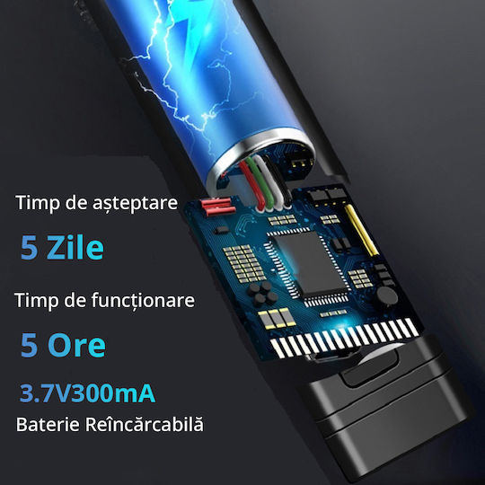 Invincio Cameră de Supraveghere cu Microfon Detector Portabil 12 Niveluri de Detecție Indicator Sonor Led Detectează Localizatoare Gps Gsm Înregistratoare Voci Alte Surse Ascunse Frecvențe 100 Micro Hz-8 Ghz Negru