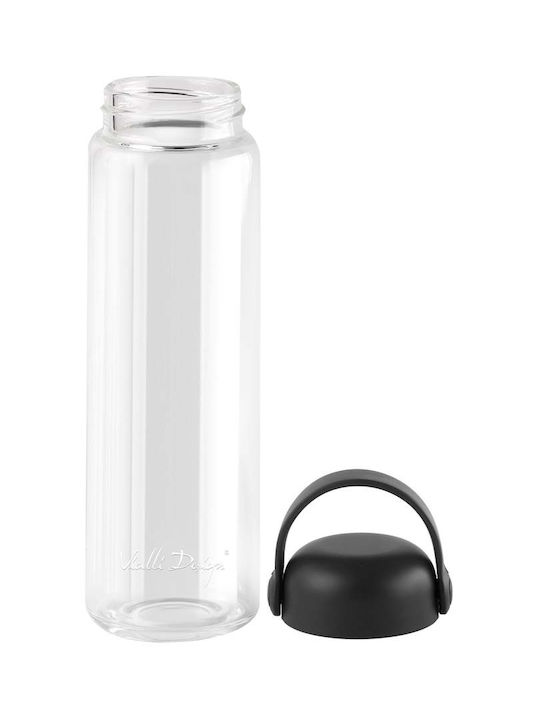 Vialli Design Water Bottle Plastic 540ml Black