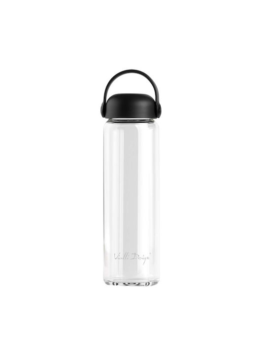 Vialli Design Water Bottle Plastic 540ml Black