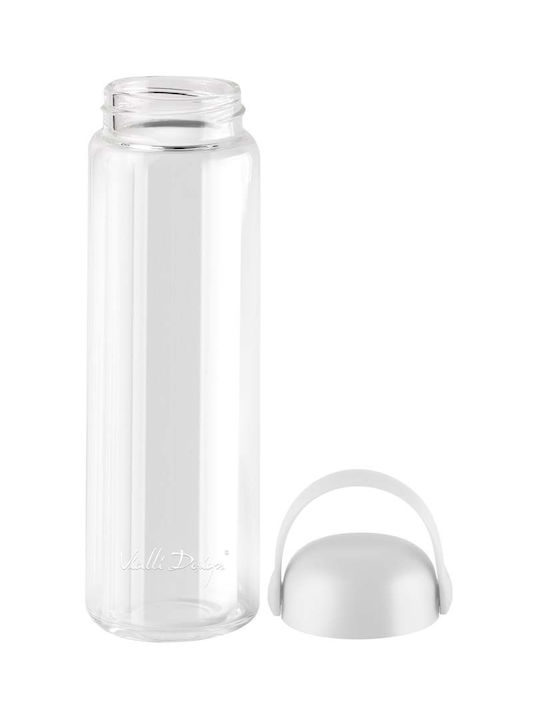 Vialli Design Water Bottle Plastic 540ml White