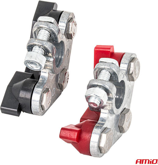 Amio Set of 2 Zinc Battery Terminals 800A 04391