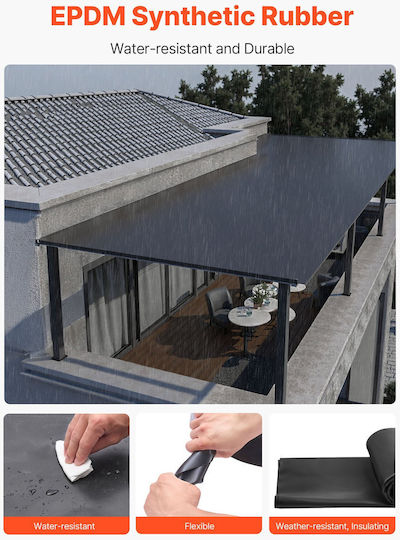 Vevor GBJ2020FT000BLL6T001V0 Ύφασμα Εδαφοκάλυψης 20x20m Μαύρο