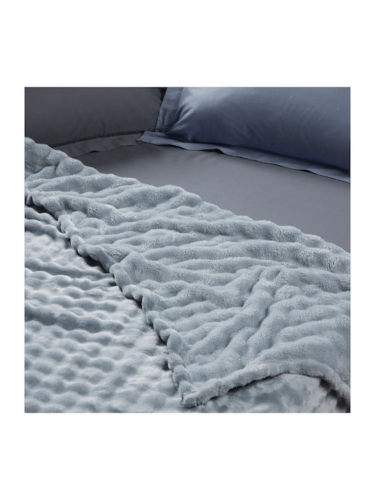 Das Home 1371 Pătură Polar Fleece Superdublă 220x240 cm Albastru Deschis