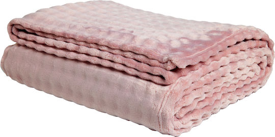 Das Home 1372 Pătură Polar Fleece Simplă 160x220 cm Dusty Lila