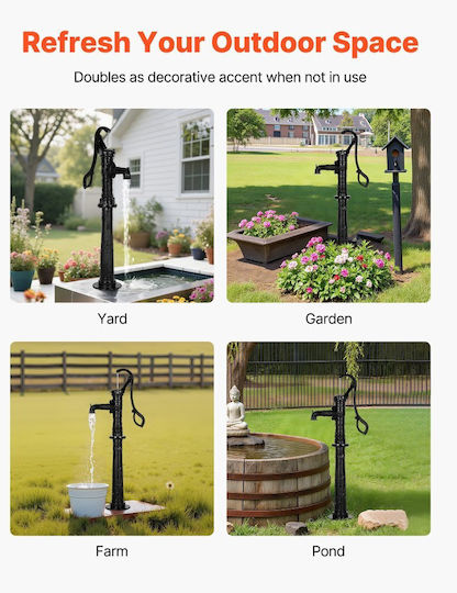 Vevor Decorative Water Pump Cast Iron 69cmx69cm SDYSBBTDZZTHXQJRK001V0