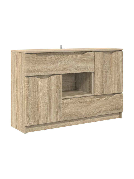 Sideboard Wooden with Drawers Δρύς Sonoma 100x30x65.6cm
