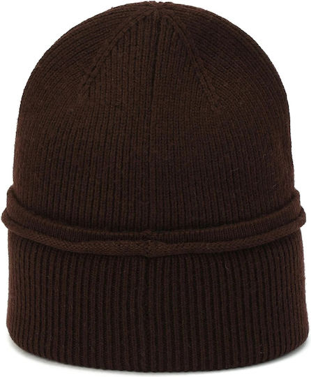 Beanie Unisex Beanie Gestrickt in Braun Farbe