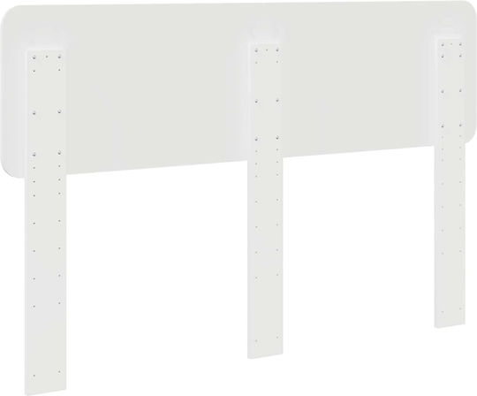 vidaXL Wooden Bed Headboard Bright White 140x100cm