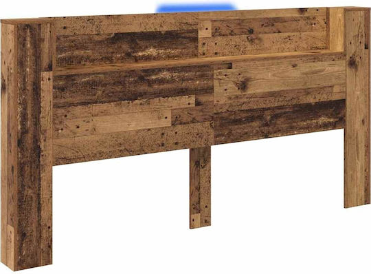 vidaXL Wooden Bed Headboard Old Wood 200x103.5cm