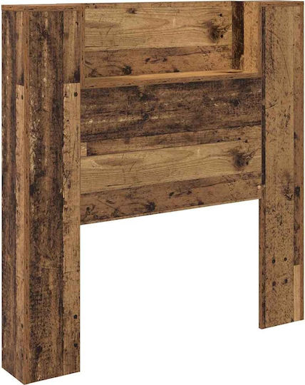 vidaXL Wooden Bed Headboard Old Wood 120x103.5cm