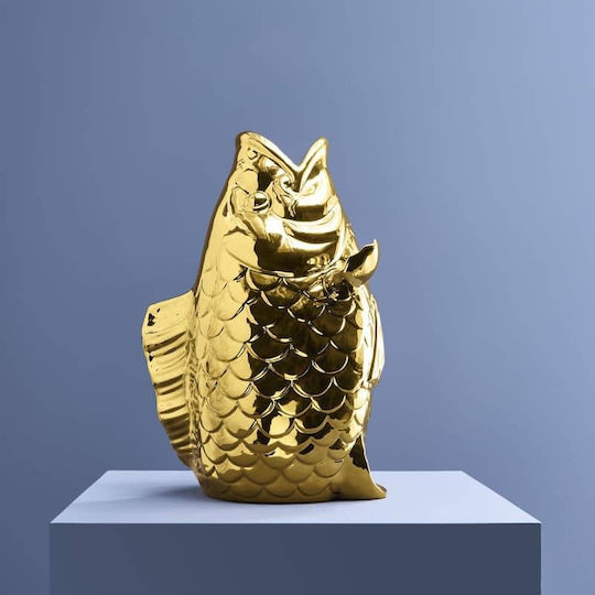 Werner Voss Decorative Vase Gold