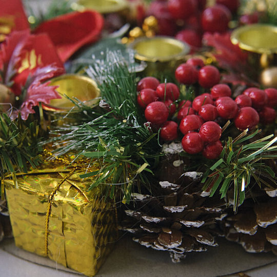 Velve Christmas Decorative Wreath 22cm
