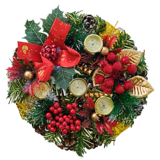 Velve Christmas Decorative Wreath 22cm