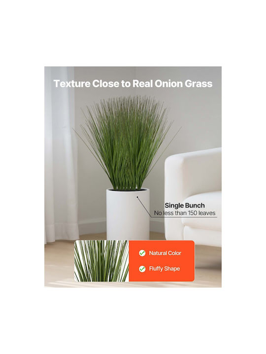 Artificial Grass Plant Vevor 686 Mm Artificial Shrub Plant Fake Leek Premium Pvc Indoor Outdoor Home Garden Office Room Decoration Housewarming 8 Pieces Green