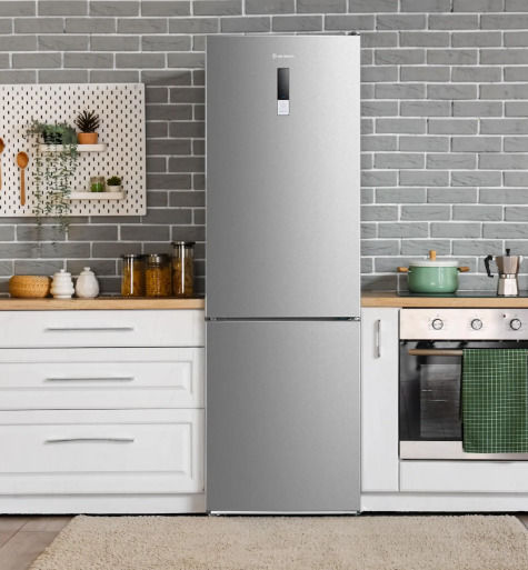 Morris Combină frigorifică 310lt Total NoFrost Î188xL59.5xA63cm. Inox T73313EBN