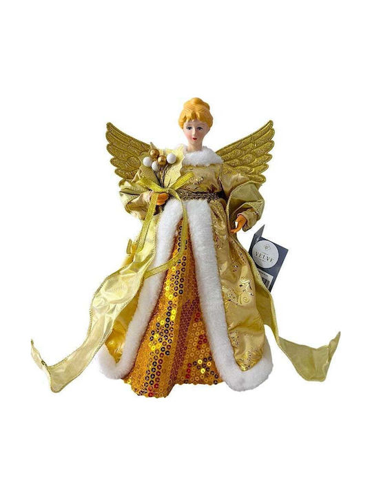 Christmas Decoration Snow Queen Tree Topper Gold 30cm