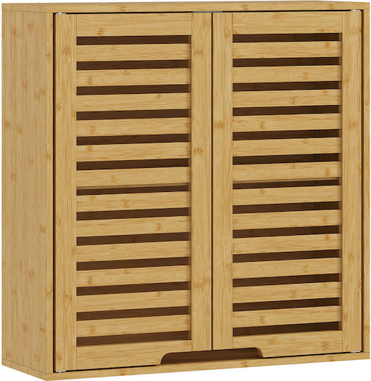HomCom Oglindă de Baie cu Raft & Dulap 60x20cm