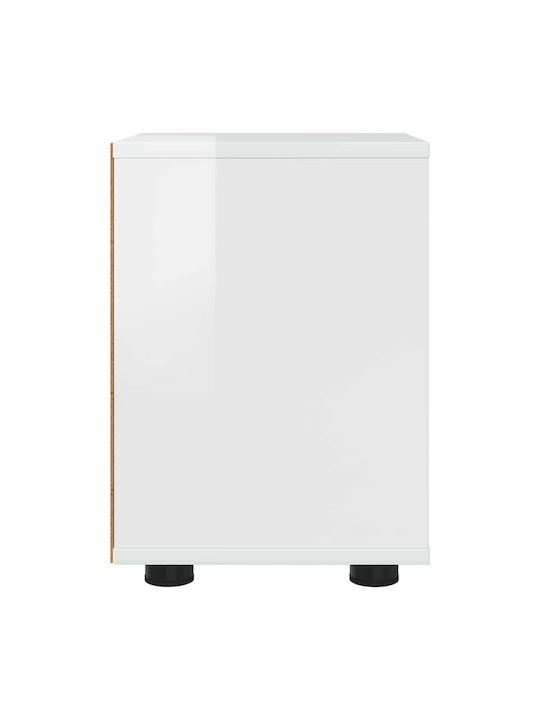 Wooden Bedside Table Width Length Height Dimensions of Each Shelf 27 x 23.5 x 17.5 cm Width Length Height With Drawer Durable Adjustable Height Ample Storage Space Drawers Stable Construction Easy Maintenance Assembly Required Yes 30.5 x 30 x 43 cm