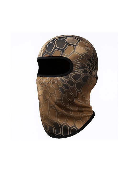 Fixato Camouflage Balaclava Unisex Uv Protection Stretchy Breathable Material One Size Earth Brown