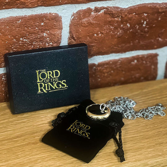The Noble Collection Lord of the Rings One Ring Gold Plated Hanging Replica