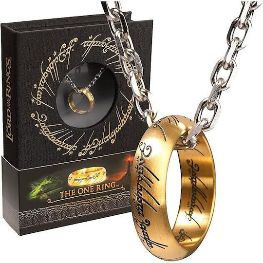 The Noble Collection Lord of the Rings One Ring Gold Hanging Replica