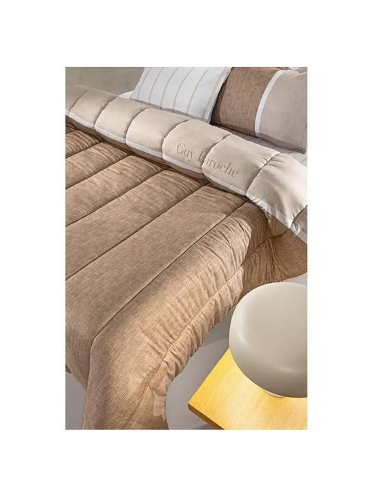 Guy Laroche Duvet Cover Cotton Queen 225x245 Beverly Almond Suede