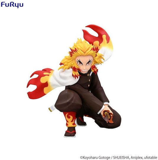 Demon Slayer Kimetsu No Yaiba Noodle Stopper PVC Statue Rengoku Kyojuro Battle Ver 10 cm