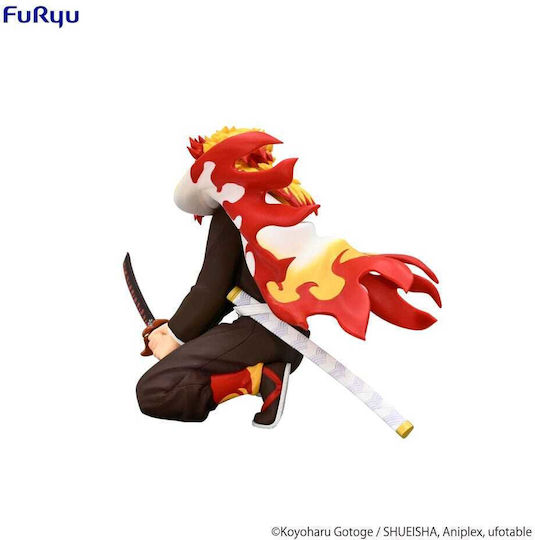 Demon Slayer Kimetsu No Yaiba Noodle Stopper PVC Statue Rengoku Kyojuro Battle Ver 10 cm