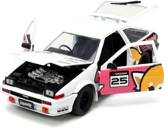 Aggretsuko Diecast Model 1/24 1986 Toyota Trueno Ae86