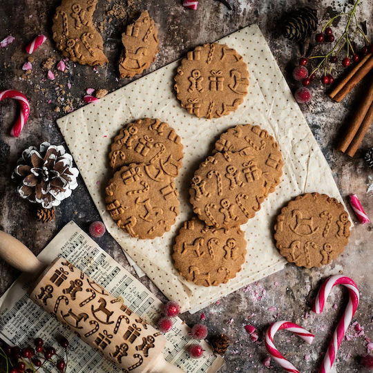 FunnyBaker Role De Crăciun Din Lemn