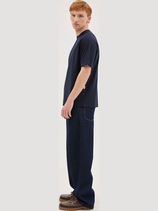 Herrenblusen Kurzarm Blaue