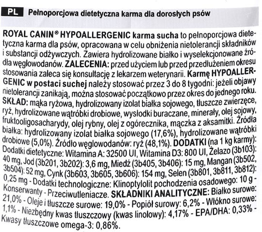 Royal Canin Hypoallergenic 2kg Dry Food for Adult Dogs with Rice