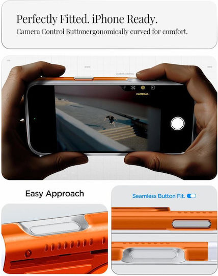 Spigen Classic C1 Back Cover Silicone / Plastic Tangerine (iPhone 17 Pro Max)