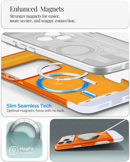 Spigen Classic C1 Back Cover Silicone / Plastic Tangerine (iPhone 17 Pro Max)