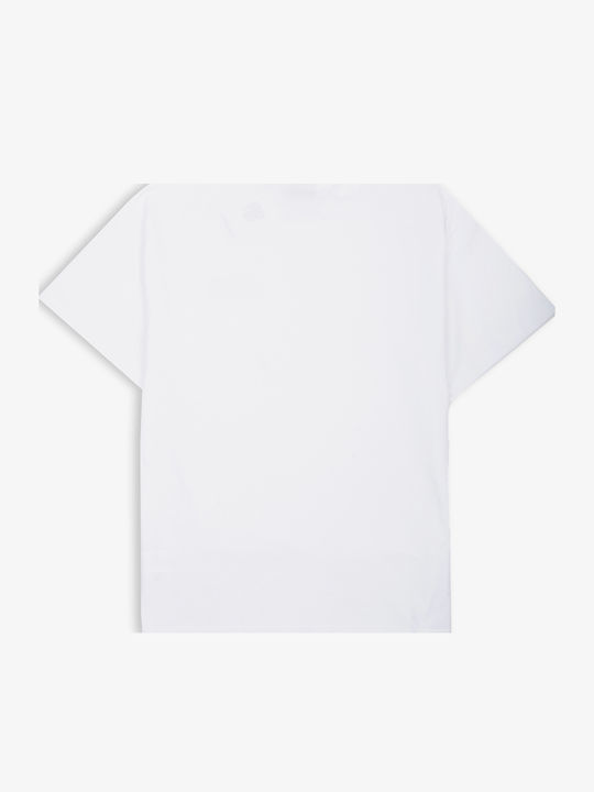 T-shirt White, Deep Blue