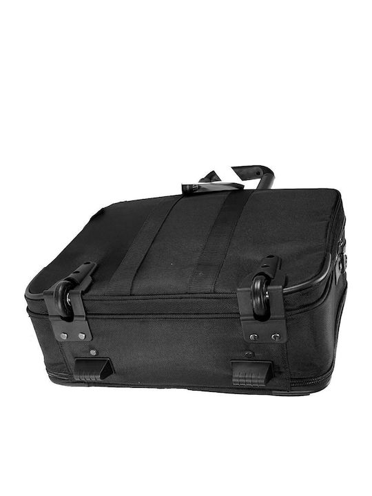 Bartuggi 008-301 Cabin Hard Black Suitcase With 2 Wheels Height 47cm