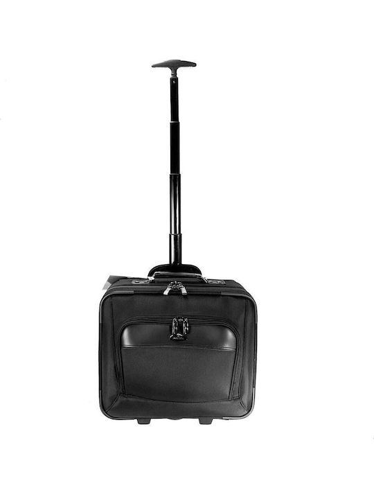 Bartuggi 008-158 Cabin Hard Travel Suitcase Black with 2 Wheels Height 42cm