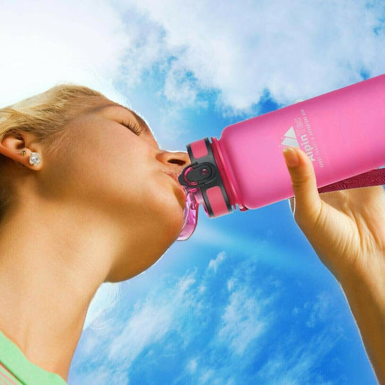 AlpinPro Kids Water Bottle Pirates Plastic Non Spill Blue 500ml