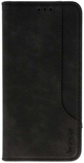 Wonder Wallet Δερματίνης / Δερμάτινο Μαύρο (Redmi Note 11 Pro)