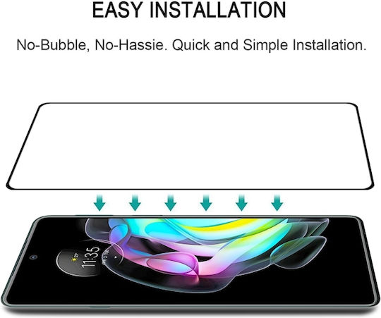 Full Glue Full Face Tempered Glass Black (Motorola Edge 20 Lite 5G)