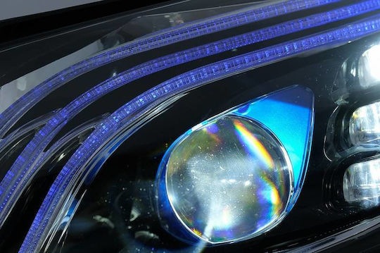 Front Lights Set Mercedes-Benz C-Class W205 14-20 Upgrade to Maybach Full Led DRL Black Motor Carner
