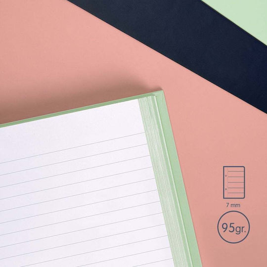 Milan Spiral Notebook Ruled A5 80 Sheets Pink 1pcs