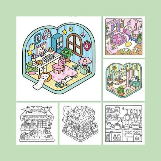 Книга за оцветяване Ъгъл 21x21см